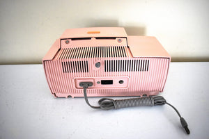 Princess Pink Mid Century 1959 General Electric Model C-416 Vacuum Tube AM Clock Radio Popular Model! Excellent Plus Condition!