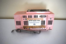 Load image into Gallery viewer, Princess Pink Mid Century 1959 General Electric Model C-416 Vacuum Tube AM Clock Radio Popular Model! Excellent Plus Condition!