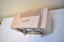 Load image into Gallery viewer, Duchess Pink Mid Century 1959 General Electric Model C-434B Vacuum Tube AM Clock Radio Beauty Sounds Fantastic Excellent Color!