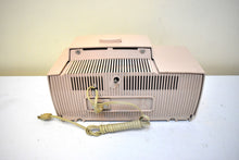 Load image into Gallery viewer, Duchess Pink Mid Century 1959 General Electric Model C-434B Vacuum Tube AM Clock Radio Beauty Sounds Fantastic Excellent Color!