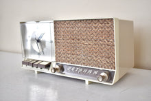 Load image into Gallery viewer, Honey Beige And Gold 1961 GE General Electric Model C-446A AM Vintage Radio Excellent Plus Condition Sounds Terrtific!