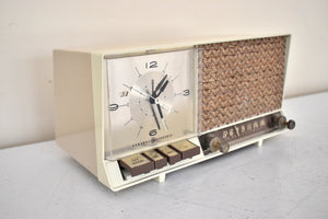 Honey Beige And Gold 1961 GE General Electric Model C-446A AM Vintage Radio Excellent Plus Condition Sounds Terrtific!