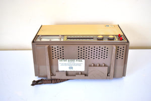 Mocha Tan Brown General Electric Model C530A AM/FM Vacuum Tube Radio Sounds Great! Excellent Condition!