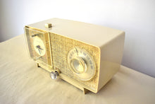 Load image into Gallery viewer, Honey Beige 1966 General Electric Model C-413C AM Vacuum Tube Clock Radio Sounds Great! Excellent Condition!