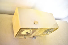 Load image into Gallery viewer, Honey Beige 1966 General Electric Model C-413C AM Vacuum Tube Clock Radio Sounds Great! Excellent Condition!