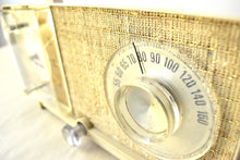 Load image into Gallery viewer, Honey Beige 1966 General Electric Model C-413C AM Vacuum Tube Clock Radio Sounds Great! Excellent Condition!