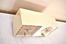 Load image into Gallery viewer, Bluetooth Ready To Go - Beige Ivory Vintage 1964 General Electric Model C-403D AM Vacuum Tube Alarm Clock Radio Sounds Great!