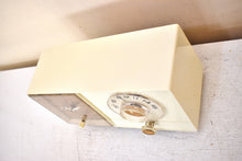 Load image into Gallery viewer, Bluetooth Ready To Go - Beige Ivory Vintage 1964 General Electric Model C-403D AM Vacuum Tube Alarm Clock Radio Sounds Great!