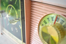 Charger l'image dans la galerie, Chiffon Pink 1959 GE General Electric Model C-406B AM Vintage Radio Sounds Terrific Excellent Condition!