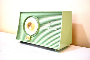 Bluetooth Ready To Go - Mint Green 1959 General Electric GE Model T-103A AM Vacuum Tube Radio Sounds Wonderful! Excellent Condition! (Copy)