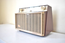 画像をギャラリービューアに読み込む, Sahara Tan 1958 General Electric Model T-116A Vacuum Tube AM Clock Radio Dual Speaker Excellent Condition!