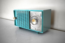 Load image into Gallery viewer, Bluetooth Ready To Go - Turquoise 1959 General Electric Model T-129C Vacuum Tube AM Radio Sounds Great! Excellent Condition!