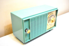 Load image into Gallery viewer, Bluetooth Ready To Go - Turquoise 1959 General Electric Model T-127A AM Vacuum Tube Radio Excellent Condition Great Receiver!