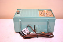 Load image into Gallery viewer, Bluetooth Ready To Go - Turquoise 1959 General Electric Model T-127A AM Vacuum Tube Radio Excellent Condition Great Receiver!