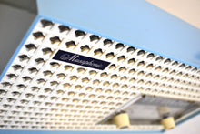 Load image into Gallery viewer, Breezeway Blue 1960 General Electric Model T-165A Vacuum Tube Radio Sounds and Looks Great!