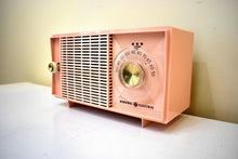 Load image into Gallery viewer, Bluetooth Ready To Go - Carnation Pink Mid Century Vintage 1959 General Electric Model T-125A Vacuum Tube Radio Sounds Great! Excellent Condition!