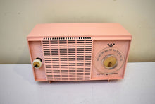 Load image into Gallery viewer, Bluetooth Ready To Go - Carnation Pink Mid Century Vintage 1959 General Electric Model T-125A Vacuum Tube Radio Sounds Great! Excellent Condition!