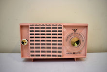 Load image into Gallery viewer, Bluetooth Ready To Go - Carnation Pink Mid Century Vintage 1959 General Electric Model T-125A Vacuum Tube Radio Sounds Great! Excellent Condition!