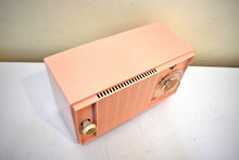 Load image into Gallery viewer, Bluetooth Ready To Go - Carnation Pink Mid Century Vintage 1959 General Electric Model T-125A Vacuum Tube Radio Sounds Great! Excellent Condition!