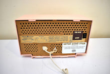 Load image into Gallery viewer, Bluetooth Ready To Go - Carnation Pink Mid Century Vintage 1959 General Electric Model T-125A Vacuum Tube Radio Sounds Great! Excellent Condition!