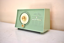 Load image into Gallery viewer, Bluetooth Ready To Go - Mint Green 1959 General Electric GE Model T-103A AM Vacuum Tube Radio Sounds Wonderful! Excellent Condition!