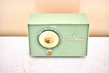 Charger l&#39;image dans la galerie, Bluetooth Ready To Go - Mint Green 1959 General Electric GE Model T-103A AM Vacuum Tube Radio Sounds Wonderful! Excellent Condition!