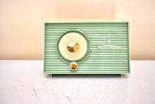 Load image into Gallery viewer, Bluetooth Ready To Go - Mint Green 1959 General Electric GE Model T-103A AM Vacuum Tube Radio Sounds Wonderful! Excellent Condition!