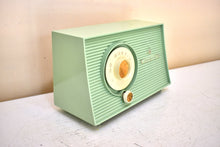 Load image into Gallery viewer, Bluetooth Ready To Go - Mint Green 1959 General Electric GE Model T-103A AM Vacuum Tube Radio Sounds Wonderful! Excellent Condition!