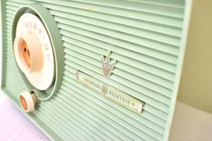 Bluetooth Ready To Go - Mint Green 1959 General Electric GE Model T-103A AM Vacuum Tube Radio Sounds Wonderful! Excellent Condition!