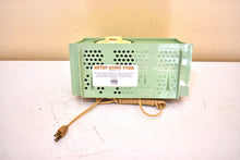 Load image into Gallery viewer, Bluetooth Ready To Go - Mint Green 1959 General Electric GE Model T-103A AM Vacuum Tube Radio Sounds Wonderful! Excellent Condition!