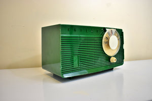 Kelly Green 1958 Philco Model E814 AM Vacuum Tube Radio Rare Awesome Color Sounds Great!