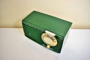 Kelly Green 1958 Philco Model E814 AM Vacuum Tube Radio Rare Awesome Color Sounds Great!
