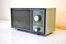 Load image into Gallery viewer, Bluetooth Ready To Go - Pea Green 1968 General Electric Model Unknown Solid State Transistor Radio! Excellent Condition and Sounding!