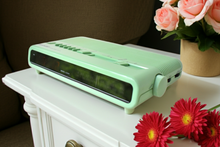 Load image into Gallery viewer, Melon Green 1980s Sharp Model FX-C11 (GR) AM FM Digital Alarm Clock Radio! Excellent Condition!