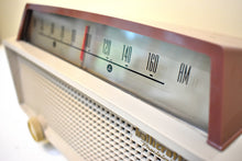 Load image into Gallery viewer, Taupe and Tan 1954 Hallicrafters Model 611 AM Vacuum Tube Radio Sounds Great! Rare Model!