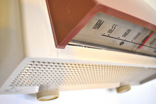 Load image into Gallery viewer, Taupe and Tan 1954 Hallicrafters Model 611 AM Vacuum Tube Radio Sounds Great! Rare Model!