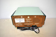 Load image into Gallery viewer, Ranger Green 1954 Hallicrafters Model 612 AM Vacuum Tube Radio Sounds Great! Rare Model Color Combo!