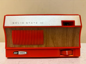 Cardinal Red 60s Ideal Unknown Model Portable AM Transistor Radio Excellent Condition Loud Clear Sounding!