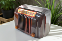 Load image into Gallery viewer, Marble Brown Bakelite 1948 Bendix Model 526A AM Vacuum Tube Radio Classic Design! Sounds Great! Love This One!