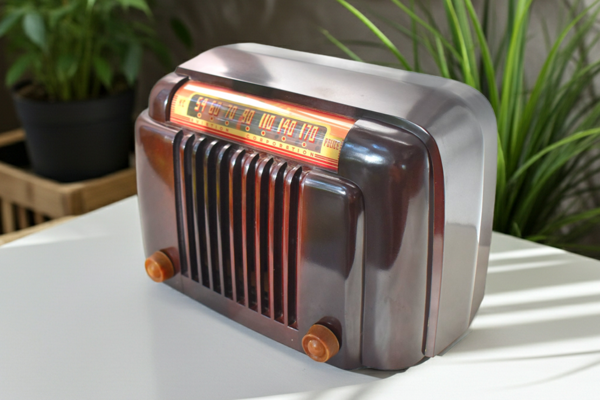 Marble Brown Bakelite 1948 Bendix Model 526A AM Vacuum Tube Radio