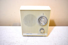 Load image into Gallery viewer, Bluetooth Ready To Go - Puff White 1966 Jetstream Model 6411 AM Solid State Transistor Radio! How Fun!