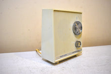 Load image into Gallery viewer, Bluetooth Ready To Go - Puff White 1966 Jetstream Model 6411 AM Solid State Transistor Radio! How Fun!