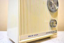 Load image into Gallery viewer, Bluetooth Ready To Go - Puff White 1966 Jetstream Model 6411 AM Solid State Transistor Radio! How Fun!