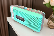 画像をギャラリービューアに読み込む, Surf Green Sharp Model QT5(G) AM FM Cassette Player Radio! Sounds Great Excellent Condition!