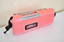 画像をギャラリービューアに読み込む, Go-Go's Pink 80s Lennox Model CT-72 AM FM Cassette Mini Boombox Radio! Sounds Great Excellent Condition! Original Box!