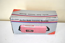 画像をギャラリービューアに読み込む, Go-Go's Pink 80s Lennox Model CT-72 AM FM Cassette Mini Boombox Radio! Sounds Great Excellent Condition! Original Box!