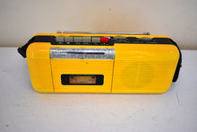 画像をギャラリービューアに読み込む, Cab Yellow 80s Street Beat Model CT-72 AM FM Cassette Mini Boombox Radio! Sounds Great Excellent Condition!