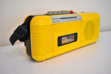 画像をギャラリービューアに読み込む, Cab Yellow 80s Street Beat Model CT-72 AM FM Cassette Mini Boombox Radio! Sounds Great Excellent Condition!