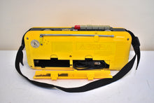 画像をギャラリービューアに読み込む, Cab Yellow 80s Street Beat Model CT-72 AM FM Cassette Mini Boombox Radio! Sounds Great Excellent Condition!