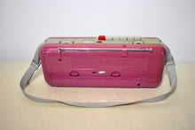 画像をギャラリービューアに読み込む, Magenta 80s Street Beat Model CT-72 AM FM Cassette Mini Boombox Radio! Sounds Great Excellent Condition!